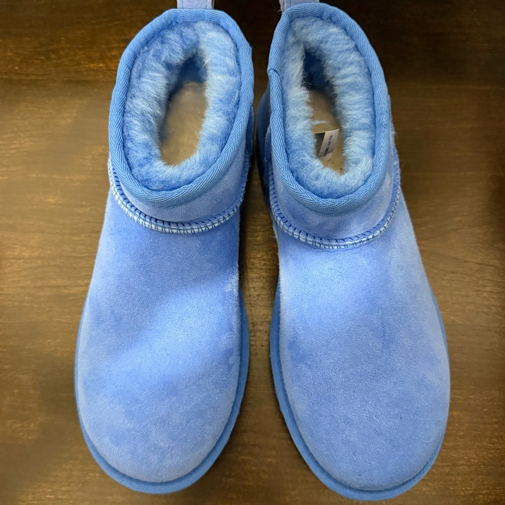UGG CLASSIC ULTRA MINI SPLASH BLUE